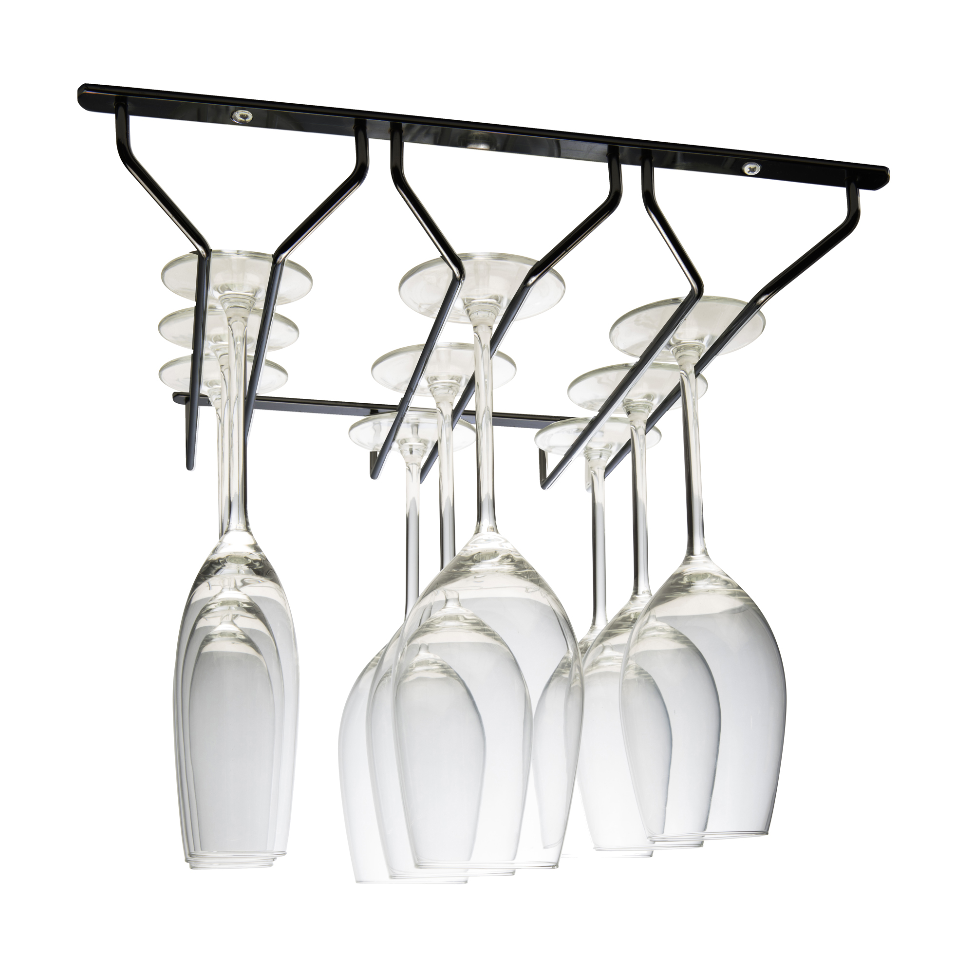 Hippie de Luxe Glass Rack 3 Rows Black