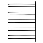 Hippie de Luxe Glashängare 15 Glas Svart Vägg