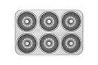 Heirol Muffinplåt 6 st Anodiserad Aluminium