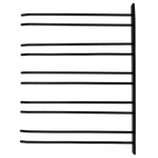 Hippie de Luxe Glashängare 20 Glas Svart Vägg