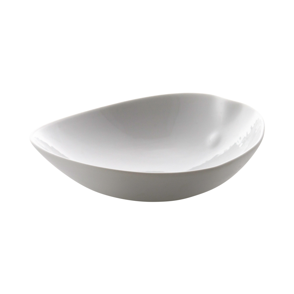 Cookplay Shell salladsskål glaserad vit 21,5x22x10cm