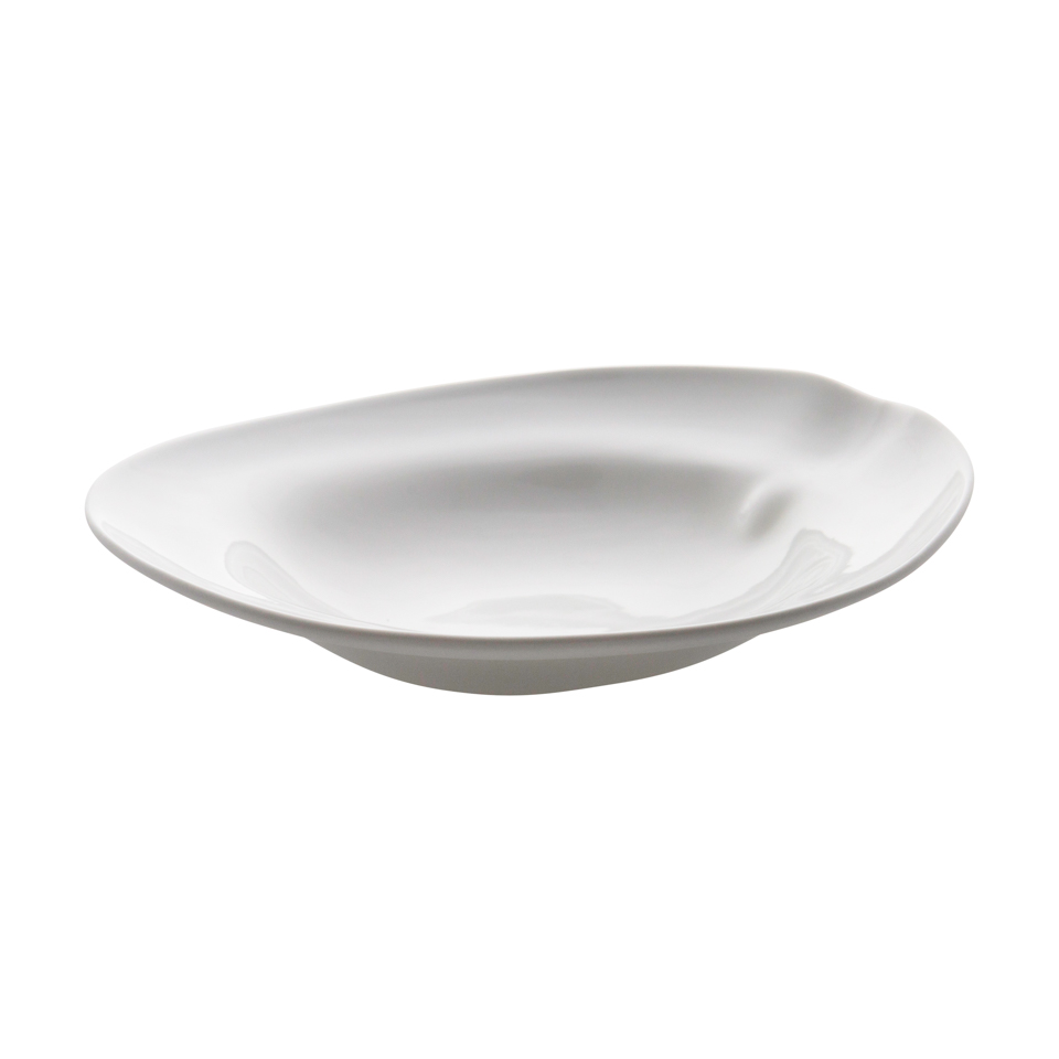 Cookplay Shell djup tallrik glaserad vit 25x26x7cm
