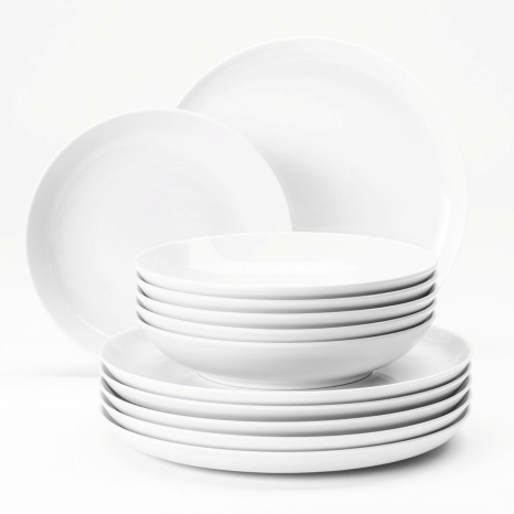 Seltmann Middagsporslin Lido Vit 12 delar