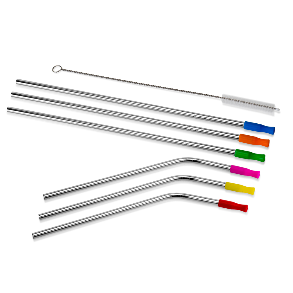 Cellardine Sugrör i metall med silikonmärkning