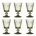 La Rochère Vinglas Abeille Olivgrön 6 st