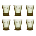 La Rochère Vattenglas Abeille Olivgrön 6 st