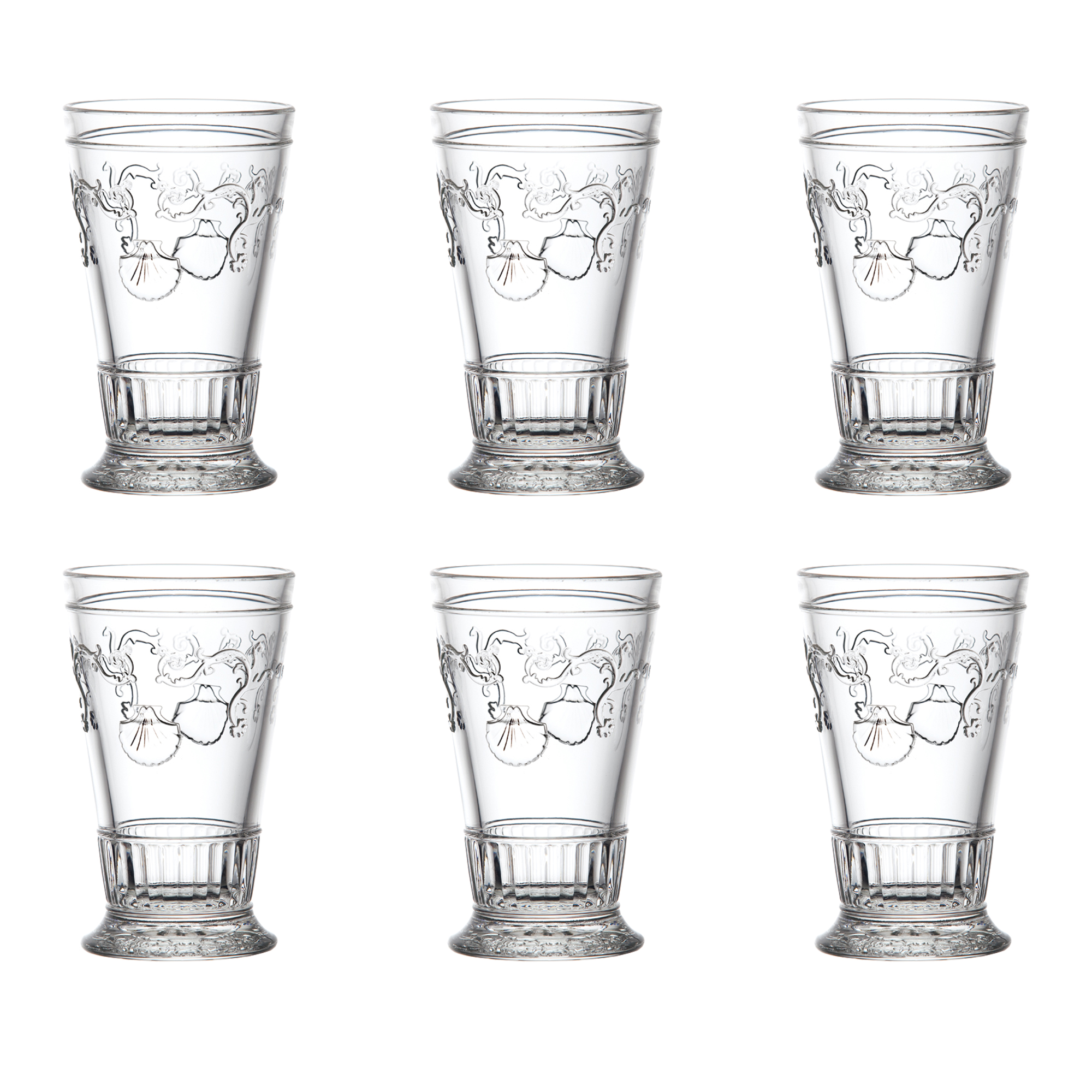 La Rochère Long Drink Glass Versailles, 6 pcs
