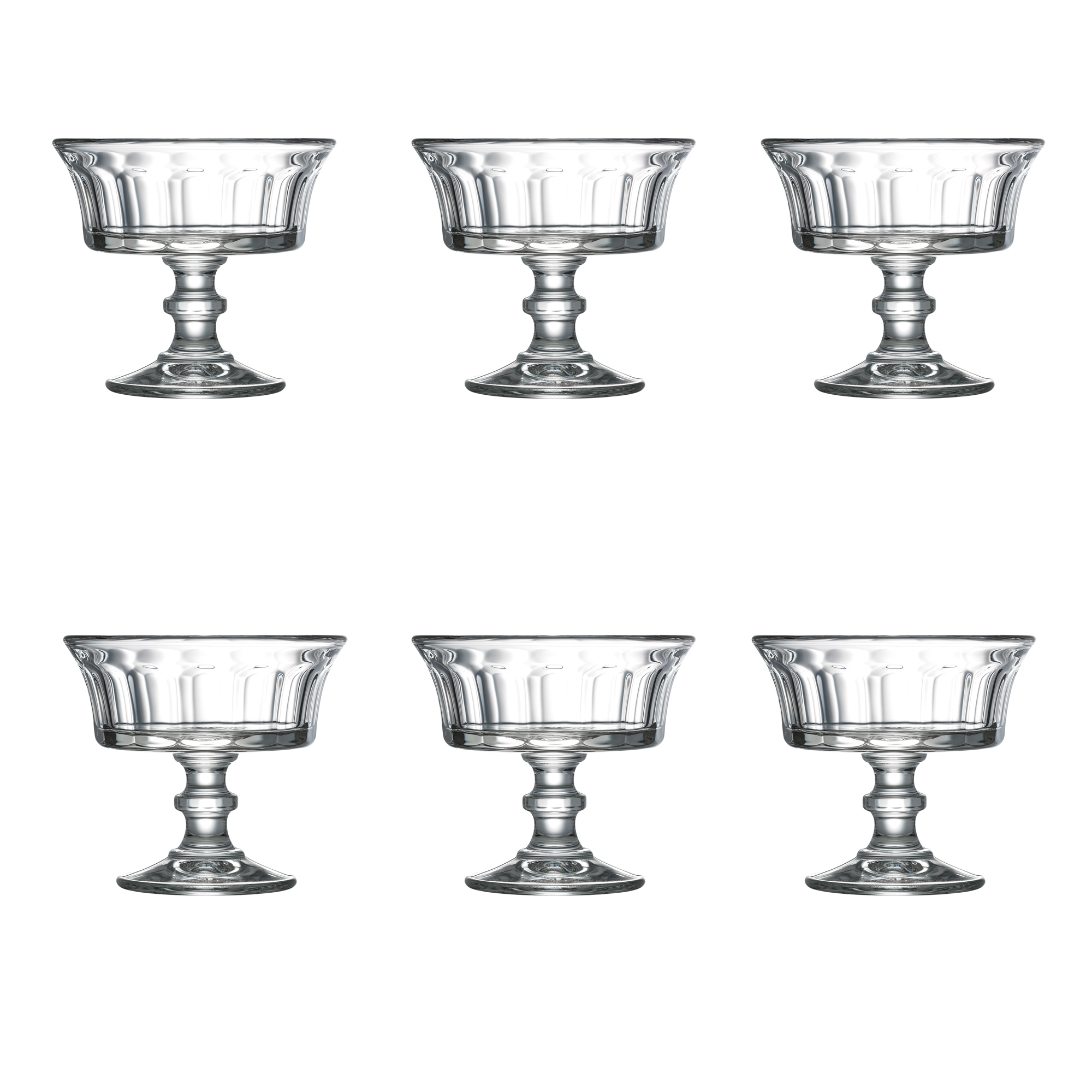 La Rochère Footed Dessert Bowl Perigord, 6 pcs