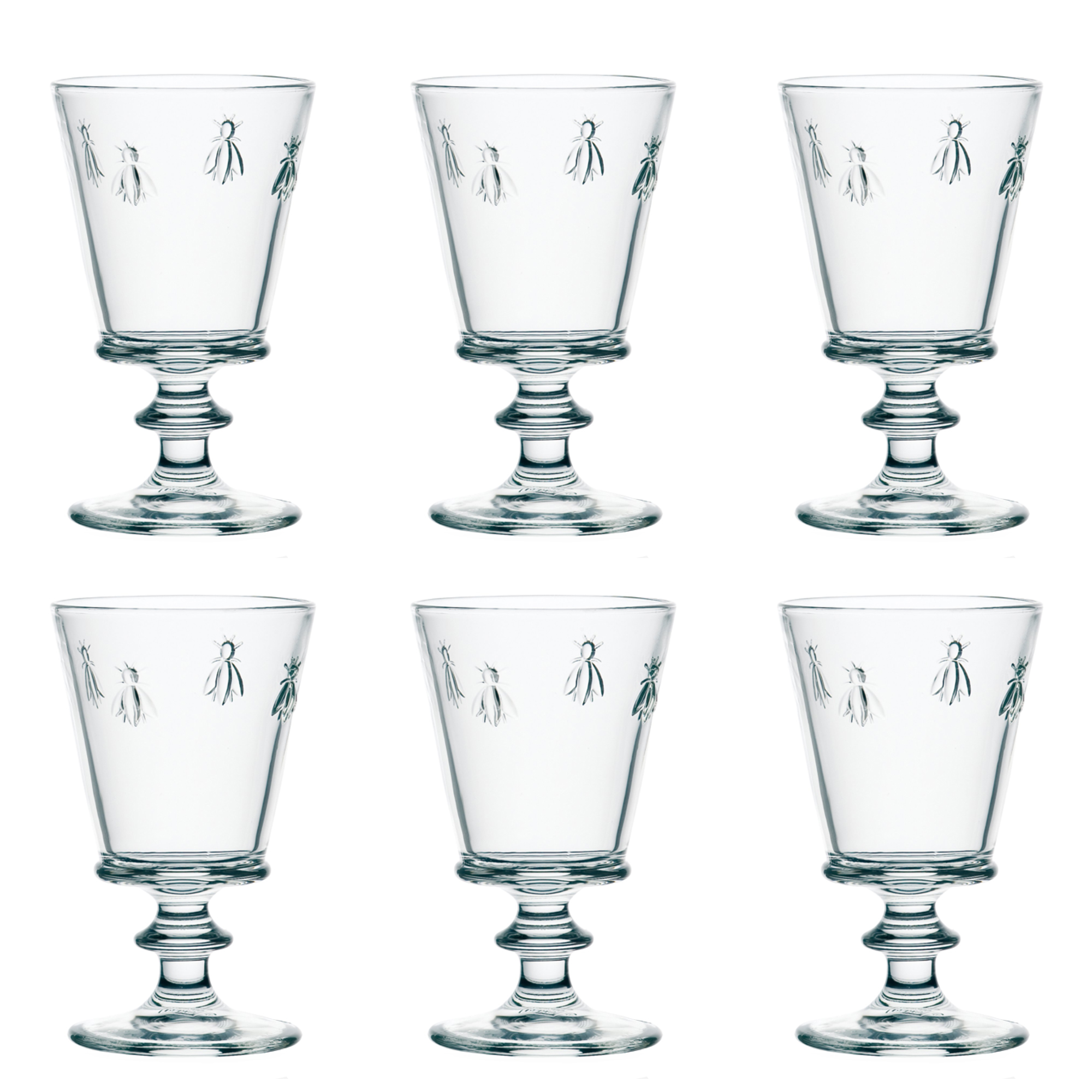 La Rochère Glas på fot Abeille 6 st
