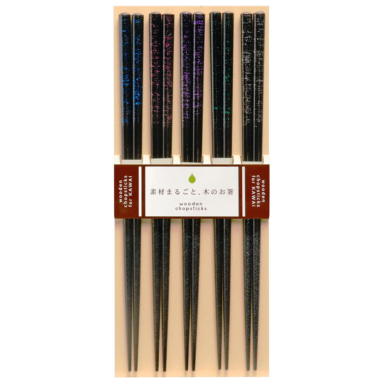 Kawai Ätpinnar Glitter 5 par