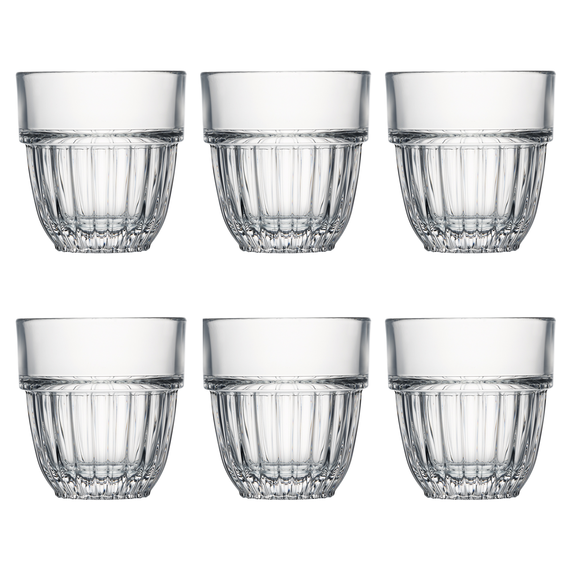 La Rochère Stapelbart Vattenglas Cedrat 6 st