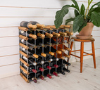 Vinställ 42 Flaskor Omonterat Ljust Trä