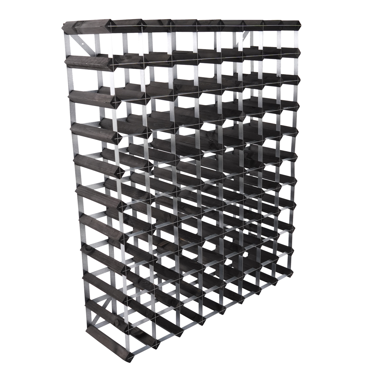 Vinställ 90 Flaskor Omonterat Svart