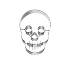Birkmann Pepparkaksform Dödskalle Rostfritt Stål 7 cm