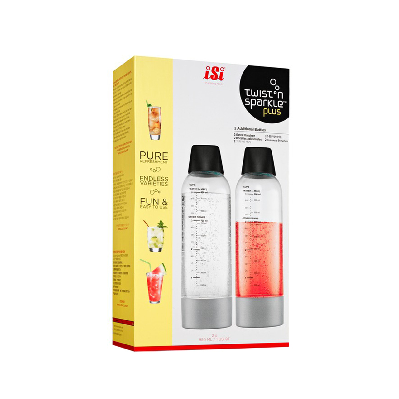 iSi Flaskor Twist and Sparkle 2 st