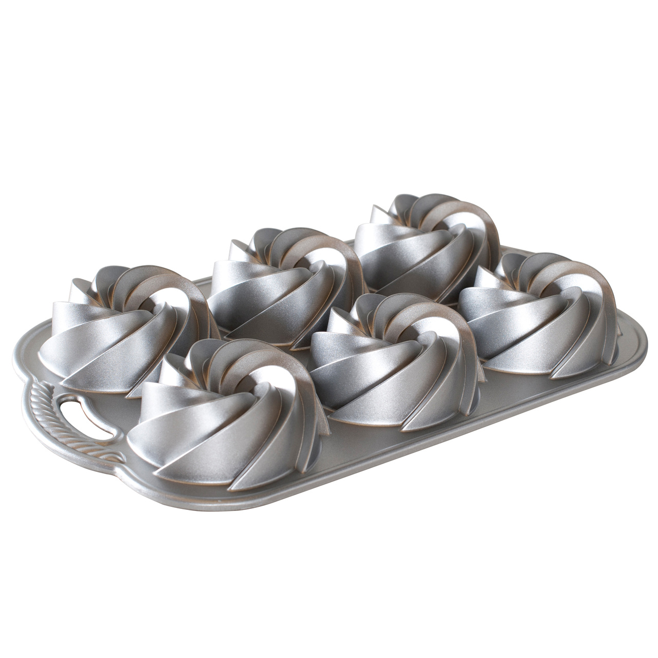 Nordic Ware Heritage Bundtlette Pan Silver