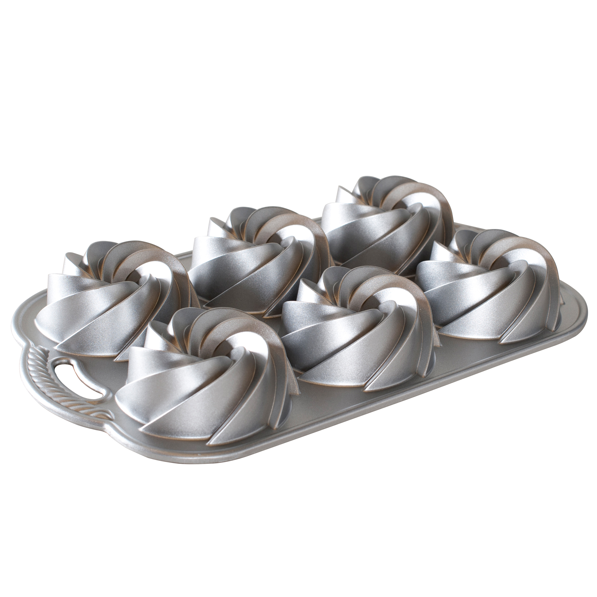 Nordic Ware Heritage Bundtlette Pan Silver