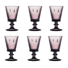 La Rochère Vinglas Abeille Aubergine 6 st