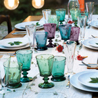 La Rochère Vattenglas Abeille Mörkblå 6 st