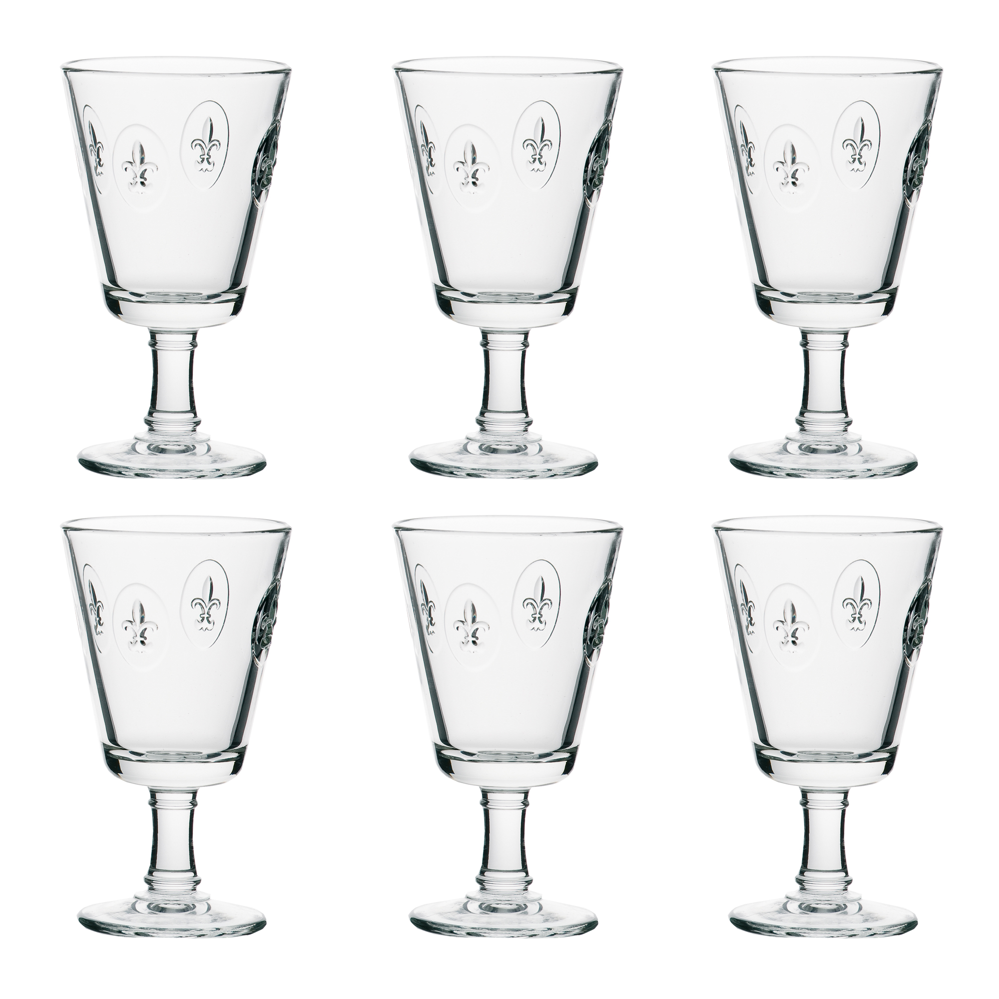 La Rochère Wine Glass Fleur de Lys, 6 pcs