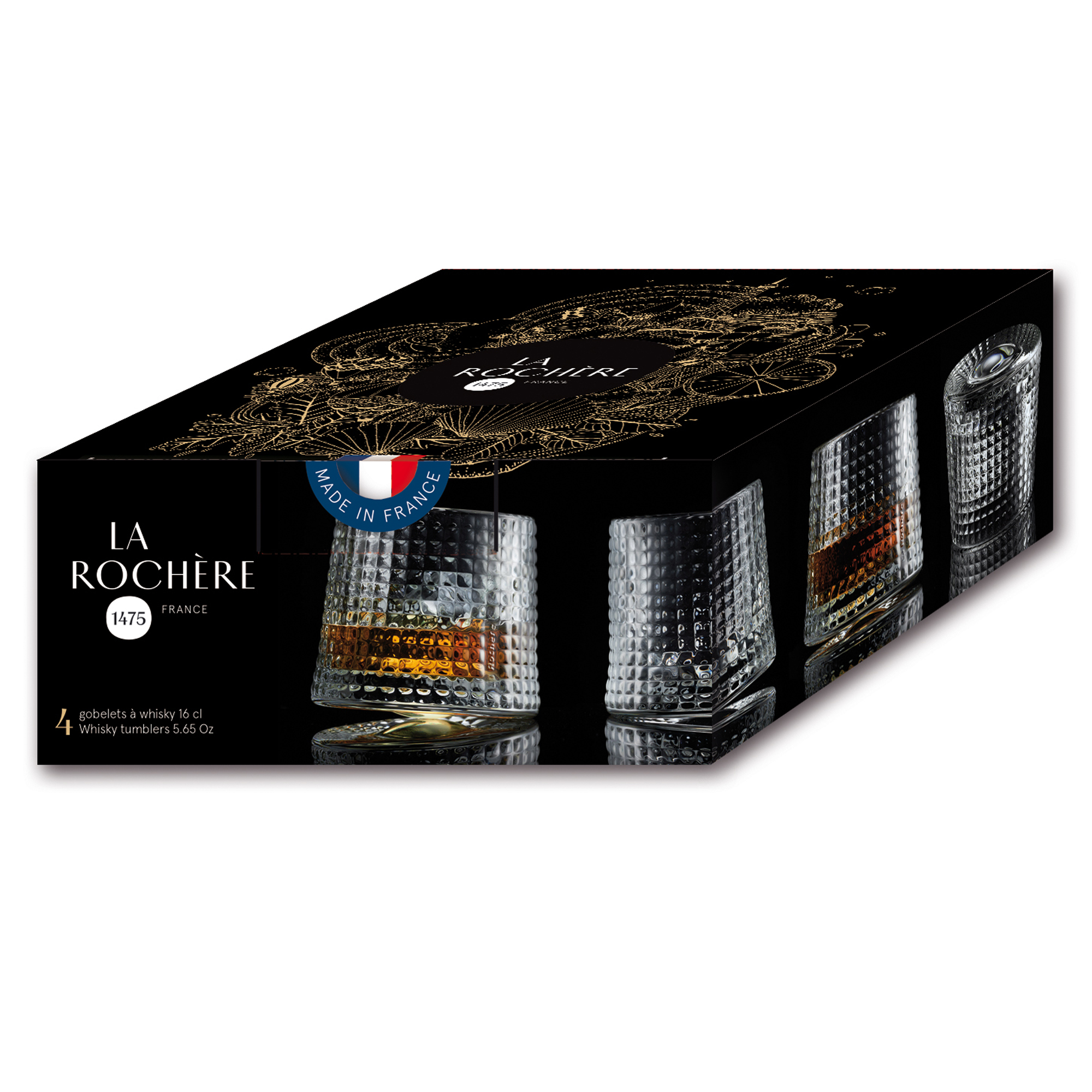 La Rochère Whiskeyglas Blossom Gåvoset 4 st