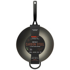 Heirol Wokpanna Kolstål Blacksteel 33 cm