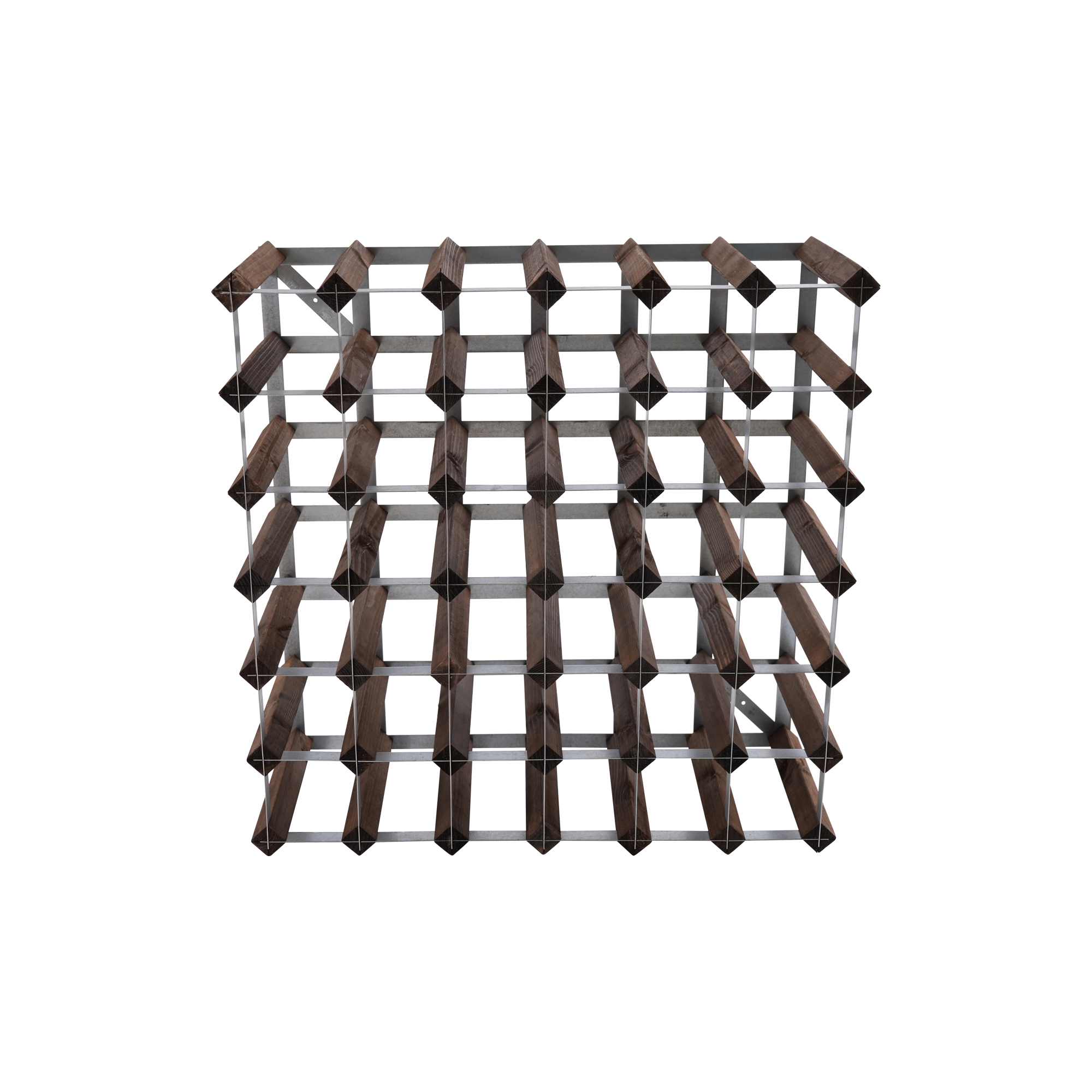 Vinställ 42 Flaskor Omonterat Mörkt Trä