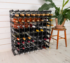 Vinställ 72 Flaskor Omonterat Svart