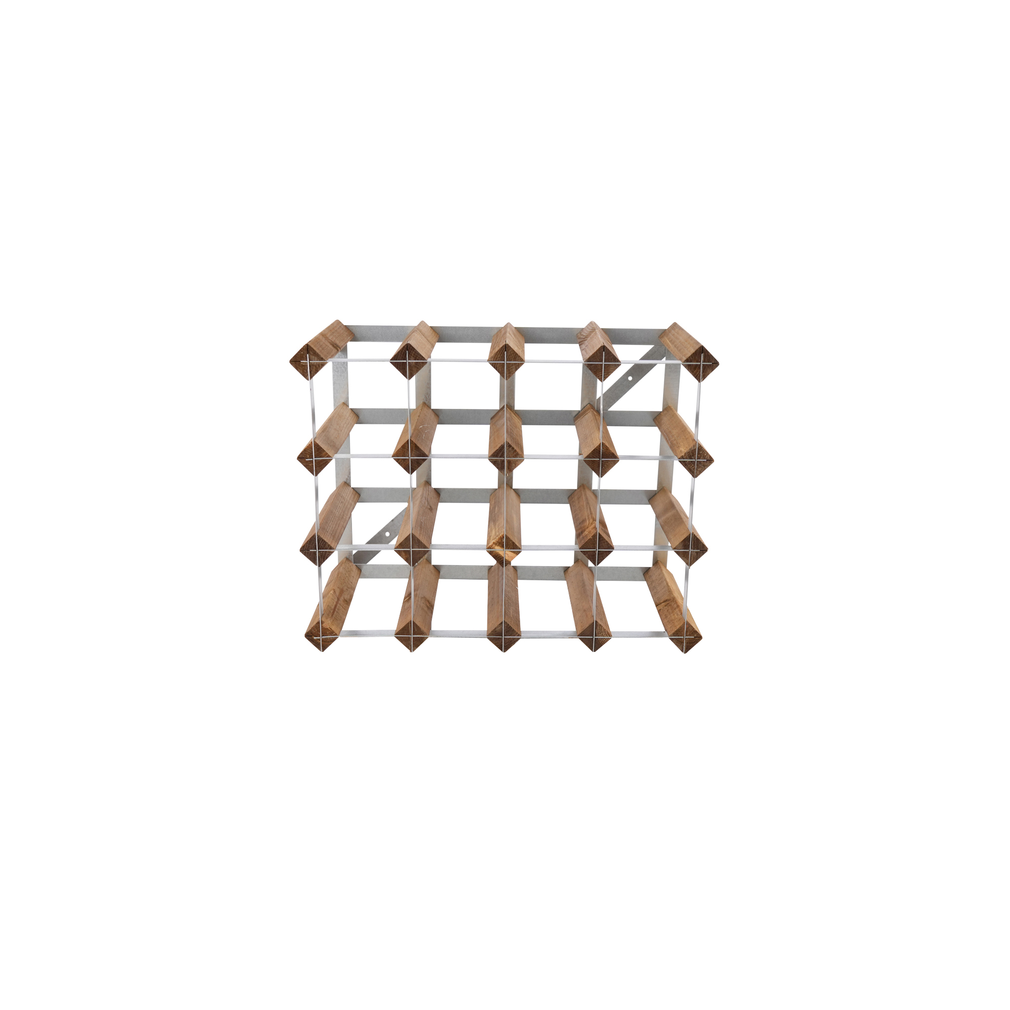 Vinställ 16 Flaskor Monterat Ljust Trä