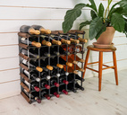 Vinställ 42 Flaskor Omonterat Mörkt Trä