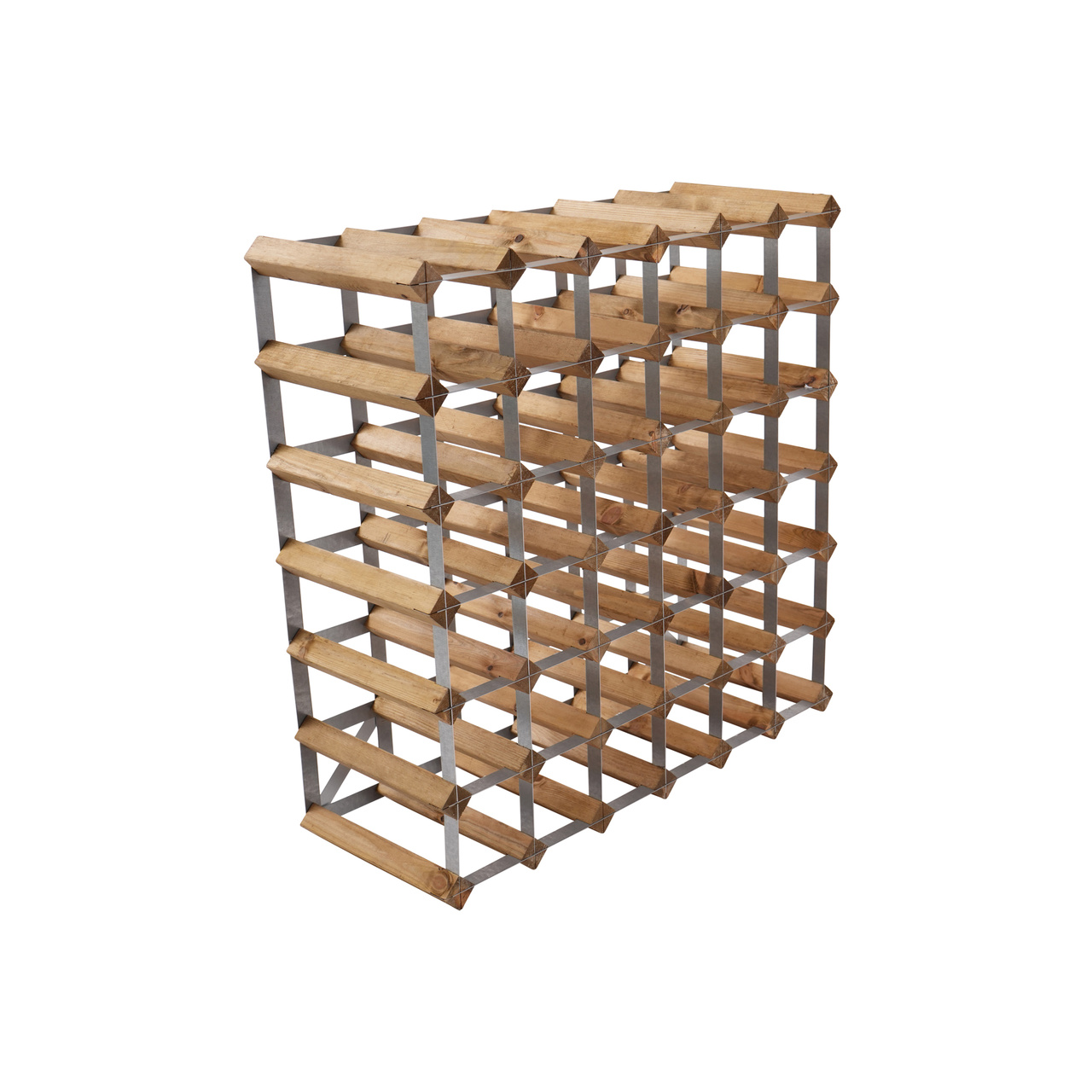 Vinställ 42 Flaskor Omonterat Ljust Trä