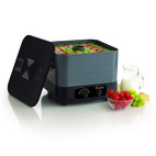 Excalibur Stapelbar tork 5 plåtar, svart/grå