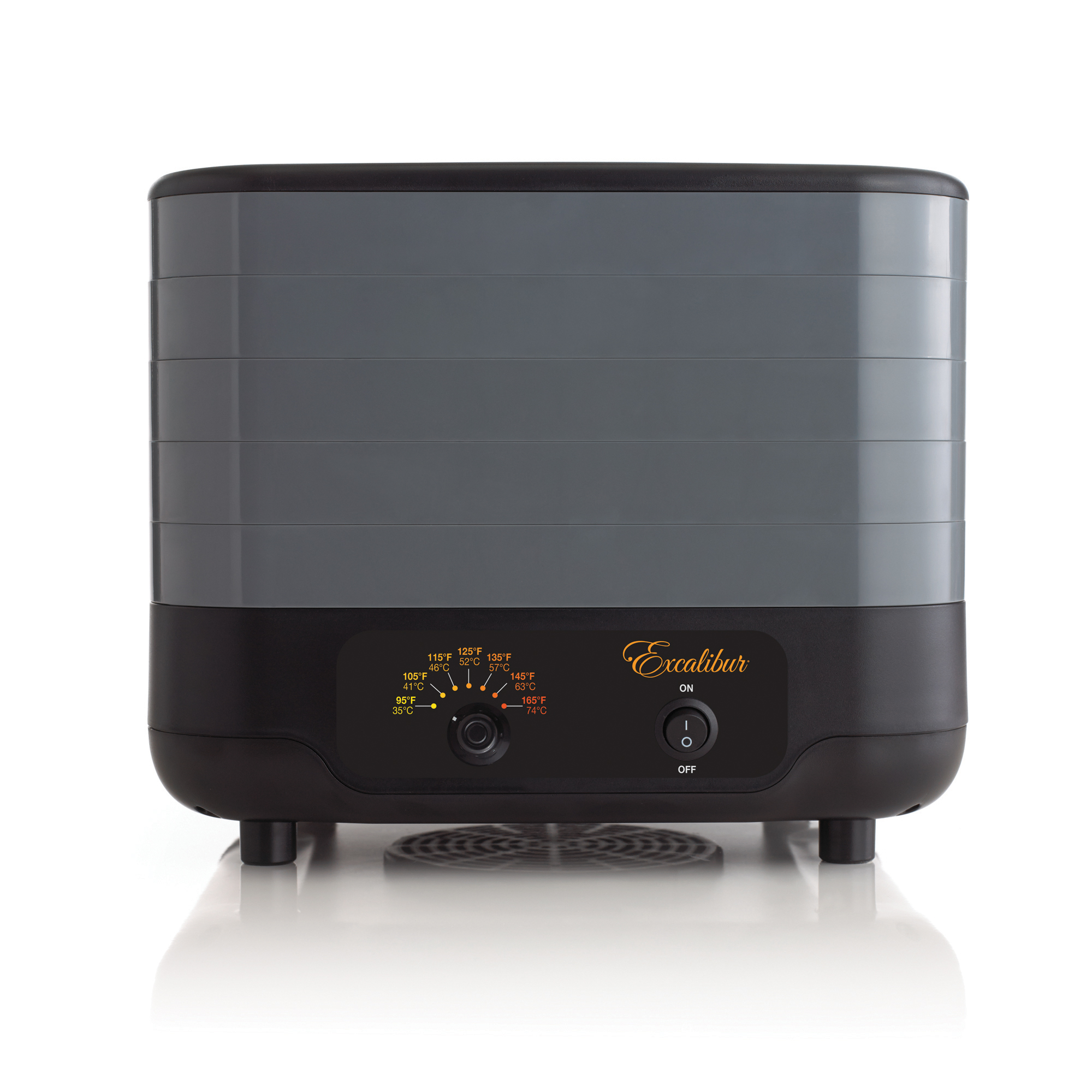 Excalibur Stapelbar tork 5 plåtar, svart/grå