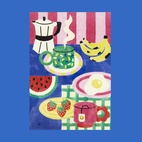 Målerikit Paint by number Le Petit dejeuner