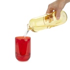 Flaska o Glas Piller, Röd/Gul glas 500 ml