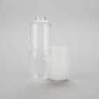 Flaska o Glas Piller, Vitt glas 500 ml