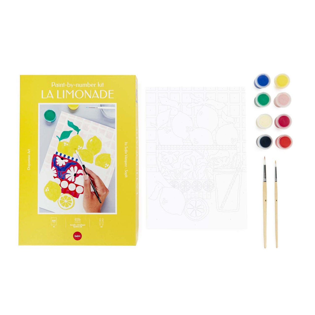 Målerikit Paint by number, Limonade