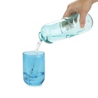 Flaska o Glas Piller, Blått Glas 500 ml