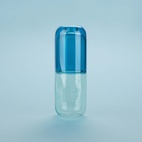 Flaska o Glas Piller, Blått Glas 500 ml