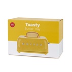 Smörbehållare med lock Toasty,  Gul