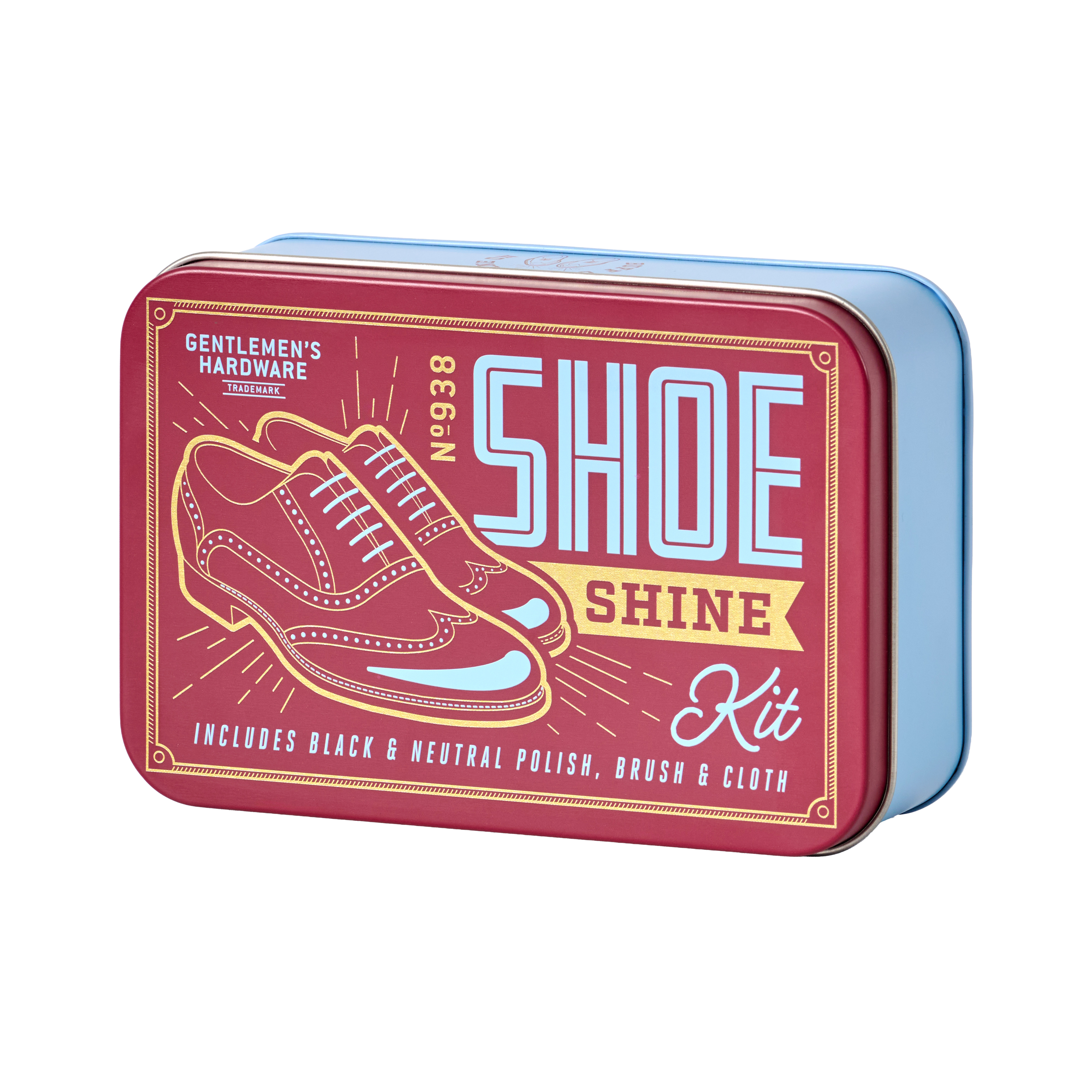 Shoe Shine Kit in a Tin