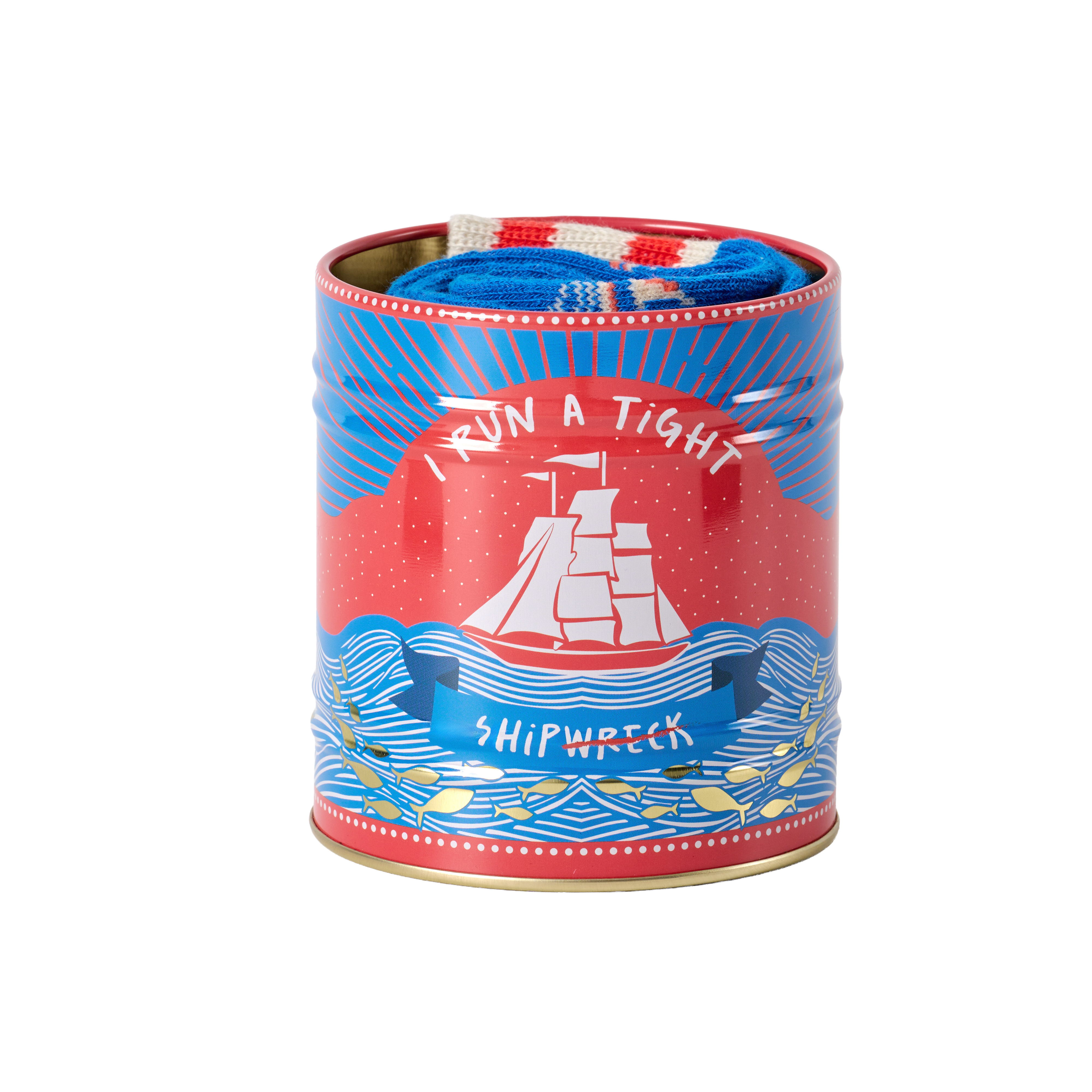 Storage Tin & Sock Set - Sailing
