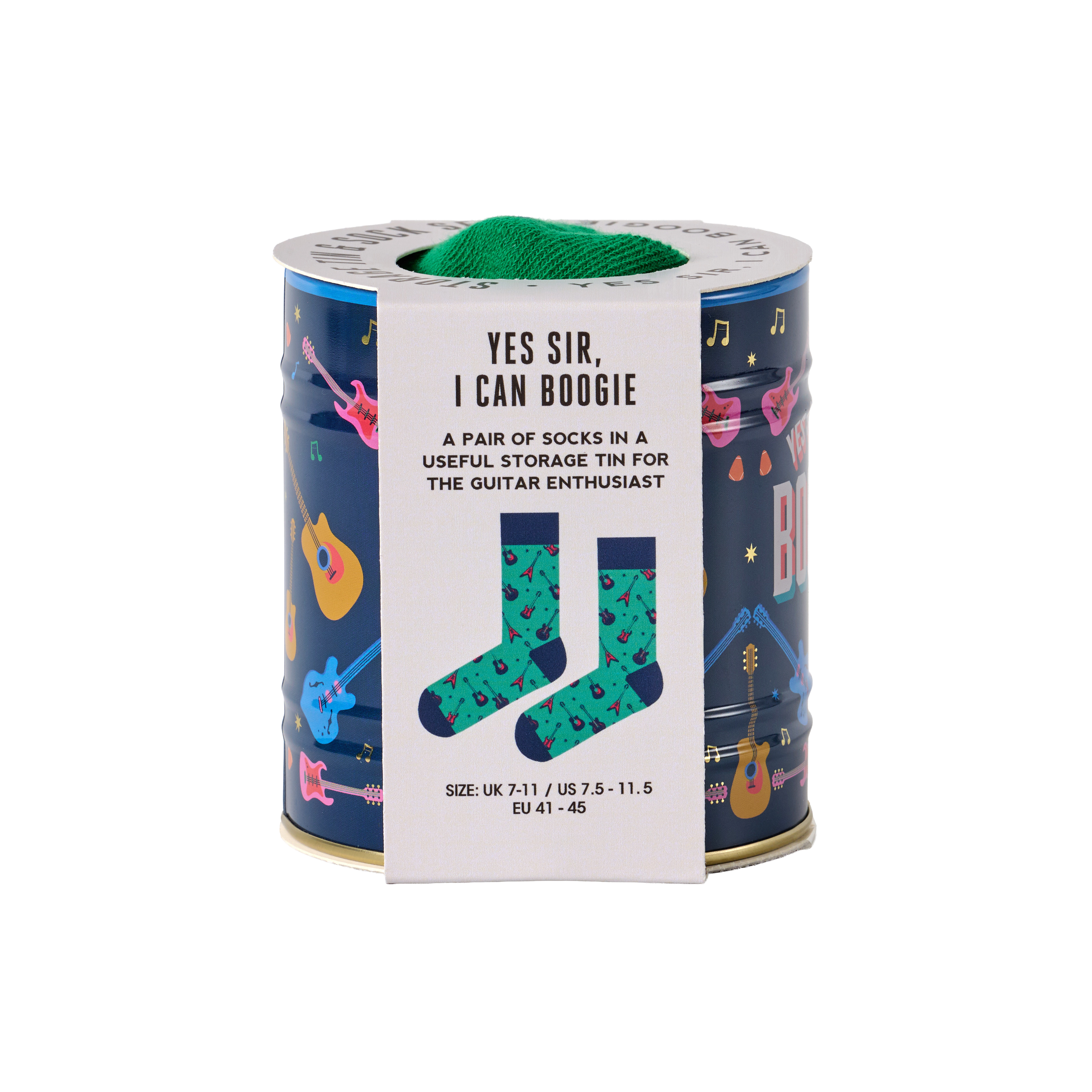 Storage Tin & Sock Set - Guitar