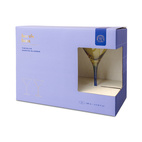 Martiniglas The Olive, Set om 2 - Oliv + Kobolt