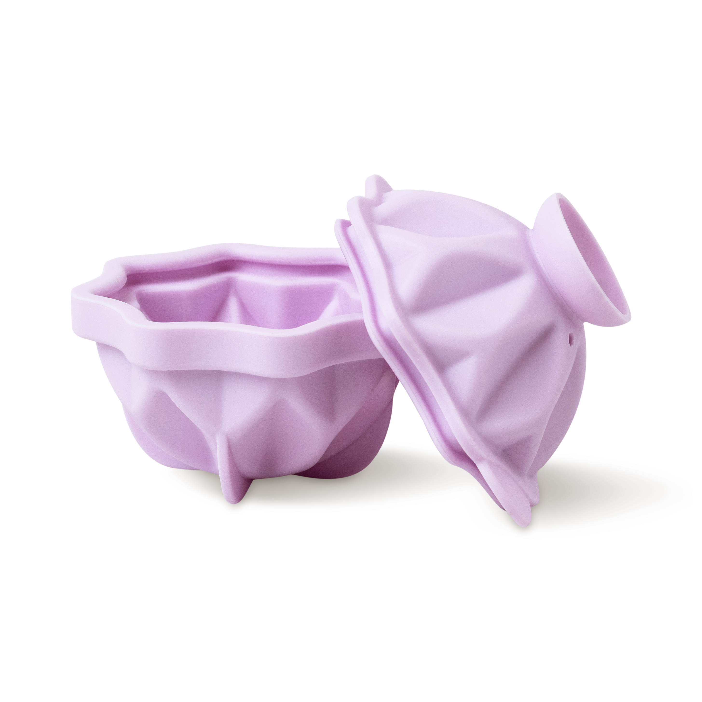 The Brock Faceted Ice Mould - Lilac