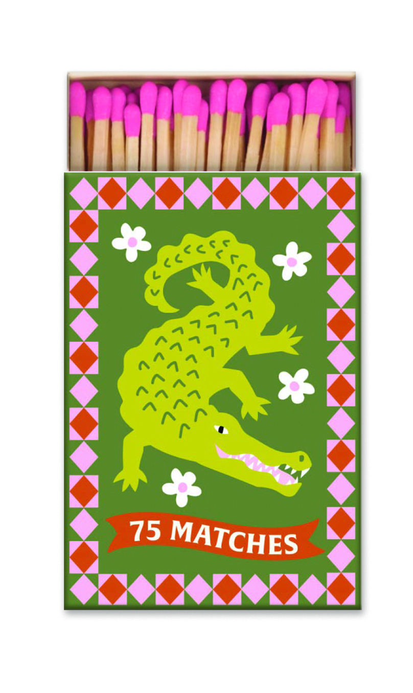 Tändstickor Adopo Krokodil Rosa