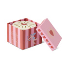 Doftljus Charmed Heart 226 g - Rött glas med lock i keramik med hjärta  - Wild Fig & Rose