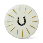 Doftljus Charmed Horseshoe  226 g- Svart Glas med lock i keramik - Tabac & Pine