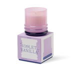 Doftljus Stacked i 2 färgat glas- Lavendel/Mörklila - Violet Vanilla