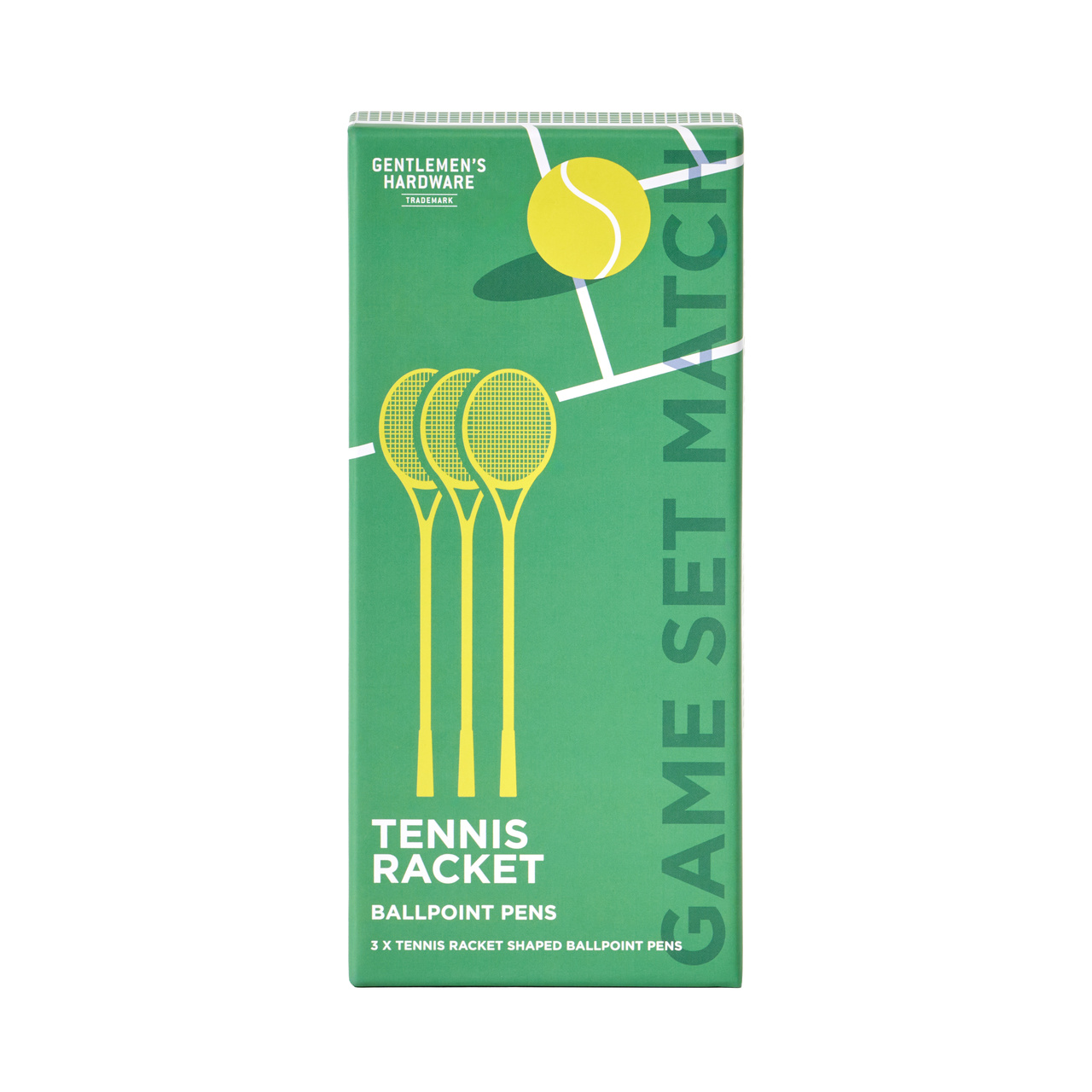 Kulspetspennor Tennisracket (Set om 3)